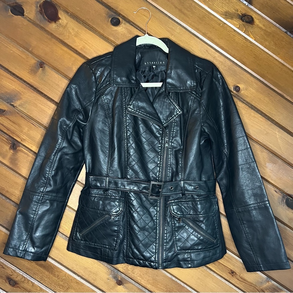 Faux leather jacket
